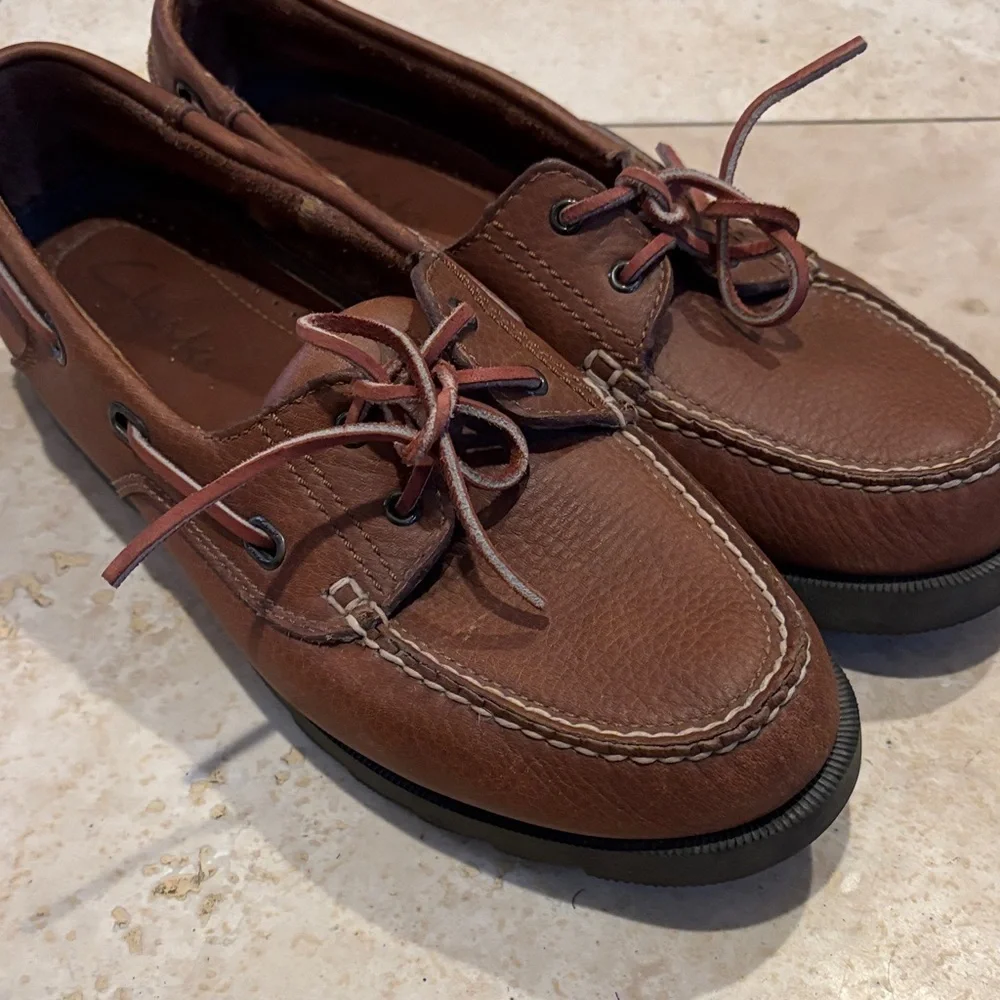 Clarks Leather Boat Shoes